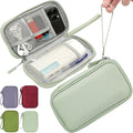 CAAORDKSO Small Cable Organizer Bag, Travel Cord Charger Organizer Case Waterproof Accessories Pouch, Electronic Carrying Case Bag for Cable, Cord, Charger, Phone, Power Bank, Earphone (Mint Green)