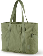 BAGSMART Tote Bag for Women, Tote Bag with Zipper Work Tote with Compartments Nurse Shoulder Hanbag for Travel, Gym