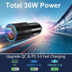 USB C Car Charger 5 Pack, Bangfun 36W Dual 12V USB C & USB A Car Charger Adapter QC+PD 3.0 Fast Charging Cigarette Lighter for iPhone 15 14 13 12 11 Pro Max,Samsung S24 S23 S22,Google Pixel, Android