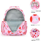 mibasies Toddler Backpack for Girls 2-4: Cute Kids Backpacks for Girls - Preschool Kindergarten Backpack - Assorted Strawberry Pink