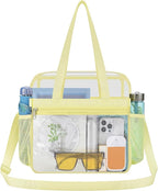 USPECLARE Clear Bag for Stadium Events,Transparent Bag for Work Sports Games Concerts Travel Gym