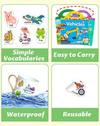 Walenced Reusable Sticker Book for Toddlers, Stickers for Kids, Toddler Sticker Book, Toddler Craft Activities, Toddler Travel Toys Boy Girl Birthday Gifts