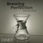 Chemex Ottomatic Pour Over Coffee Maker Set, 40 oz Capacity – Automatic Pour Over Machine with 6 Cup Glass Coffeemaker, Specialty Drip Brewer, Barista Quality Coffee System