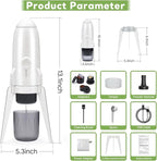 3 in 1 Portable Electric Espresso Machine On the Go with Detachable Coffee Stand, Car Coffee Maker Self-Heating with USB-C, For Travel Camping and Hiking With Ground Coffee & NES PRES*O/DG Pod