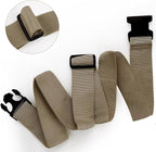 2Pack 45Inch Luggage Straps for Suitcases, Travel Connector for Carry On Bag, Add Bag to Connect Two Suitcases, Adjustable Belt Attachment Accessories for Connect Your 3 Luggages, Brown