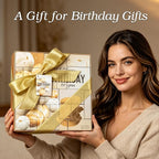 24Pcs Happy Birthday Gifts for Women Mom - Luxury Birthday Presents Spa Gift Set, Bath and Body Gift for Sister Girlfriend Wife Grandma with Necklace, Birthday Gift Set Idea for Women Female Friends