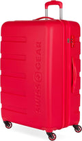 SwissGear 7366 Signature Hardside Expandable Luggage with Spinner Wheels, TSA Lock, Red, Checked-Large 27-Inch
