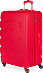 SwissGear 7366 Signature Hardside Expandable Luggage with Spinner Wheels, TSA Lock, Red, Checked-Large 27-Inch
