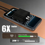 iPhone 17 16 Pro Max Charger Fast Charging, Super Fast USB C Chargers for iPhone 17 (6FT+6FT+10FT) Type C Chargers Cord with Fast Charger Block for iPhone 17/16/15 Series/iPad/ GalaxyS26/S25 Black