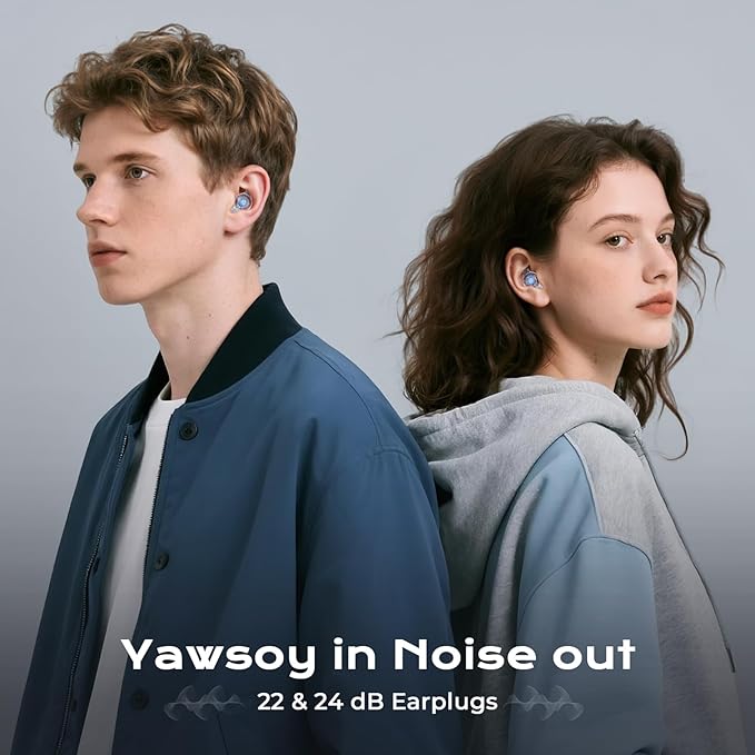 Yawsoy Concert Ear Plugs, 2 Pairs High Fidelity Ear Plugs with Acoustic Filter, Noise Reduction for Musicians