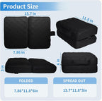 Foldable Travel Seat Cushion Portable Seat Cushion for Car Seat, Airplane, Bleacher, Camping, Office (15.7 * 11.8 * 3in)