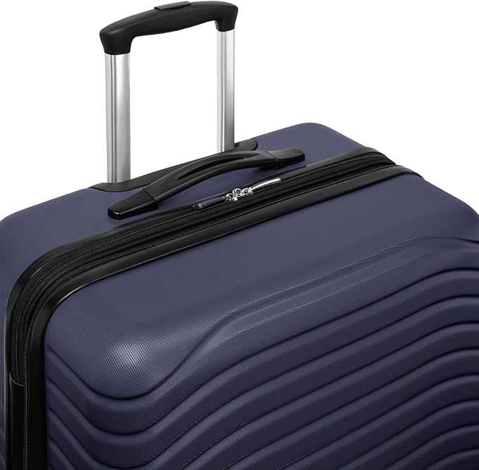 Everest Expandable Hardsided Spinner (Navy, 28-Inch Checked Large)