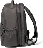 Baggallini Tribeca Expandable Laptop Backpack - 15"x11" Lightweight RFID Computer Bag for Work & Travel with Luggage Sleeve