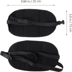 Amosfun Portable Footrest Hanging Foot Hammock Office Feet Pad Travel Leg Support Footrest for Airplane and Office Use, Black