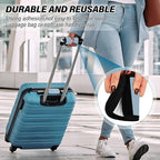 DOMIKING Light Blue Luggage Handle Wrap Soft Luggage Identifiers for Suitcase Grip Tags for Travel Bag Luggage Suitcase Covers Wraps Travel Accessories, 2 Pack
