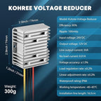 Kohree DC 24V Step Down to 12V 30A 360W Converter Regulator Reducer Power Supply Module Buck Transformer, 24V to 12V Converter Waterproof Voltage Reducer for Golf Cart, Forklifts, Car, Boat