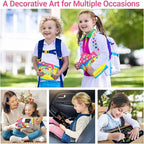 ZMLM Scratch Paper Art-Crafts Gift: 2 Pack Rainbow Notebooks Supplies Toys Easter Basket Stuffers for 3 4 5 6 7 8 9 10 Years Old Girls and Boys Kids Valentine's Day Birthday Party Games (Yellow)