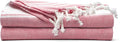 Cotton Turkish Beach Towel with Towels Oversized 36"x72" Pool Absorbent Extra Large Quick Dry Sand Travel Towel (Tomato Red, 2 Pack)