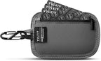 VULKIT RFID Blocking Clip Stash Pocket Small Slim Hidden Zipper Pouch Travel Safety Anti Theft Pickpocket Wallet Grey