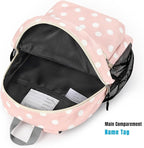 STEAMEDBUN Corduroy Toddler Backpack for Girls Boys 2-4, Kids Preschool Backpack for Kindergarten - Polka Dot
