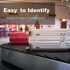 4 Pack Luggage Tag for Suitcases TSA Approved, Leather Suitcase Tags Identifiers, Cute Bag Name Travel Tags ID Labels for Women Men Cruise Airport Luggage Travel Essentials by Sodsay