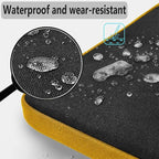 Hseok Laptop Shoulder Bag 15-15.6 inch Shockproof Water-Resistant HandBag with Small Case Compatible with MacBook Pro Neo 16" M5 M4 M3 M2 M1, Mac Pro Air 15", XPS 15/16, Most 15" 15.6" 16",BK-yellow