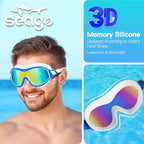 Swim Goggles No Leaking Anti-Fog Pool Goggles Swimming Goggles for Adult Men Women Youth, UV Protection 180° Clear Vision