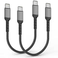 1ft USB-C to USB-C Cable Short Type C to Type C Fast Charging Cable Compatible with Apple iPhone 16/15 Pro/Max Samsung Galaxy Google, Short USBC to USBC Cord 12 Inch