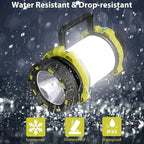 BOBKID 1 Pack Camping Lantern, Outdoor LED Camping Light, Rechargeable Flashlights with 1000LM, 6 Modes, IPX5 Waterproof Portable Emergency Camp Light for Hurricane Survival - Green