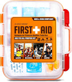 EVERLIT 400 Pcs OSHA Compliant First Aid Kit, Wall-Mountable Essential Emergency Kit for Home, Business, School, Warehouse, Construction Site, Office, Work, College Dorm