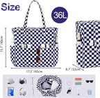 Bluboon Waterproof Beach Tote Pool Bags for Women Ladies Extra Large Carry On Bag With Wet Compartment for Weekender Travel
