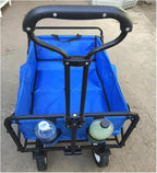 Family Portable Outdoor Folding Wagon, Beach Trolley and Camping Cart
