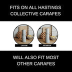 HASTINGS Pour Over Coffee Dripper - Stainless Steel Pour Over Coffee Filter, Metal Paperless Reusable Double Mesh Cone Filter with Wood Handle - Coffee Maker for Single Cup Brew up to 68 OZ (Grey)
