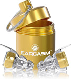Eargasm High Fidelity Gold Earplugs for Concerts, Festivals, Musicians, DJs, Night-Life, Motorcycle Hearing Protection - Reusable Ear Plugs for High Fidelity Noise Reduction up to 21 dB
