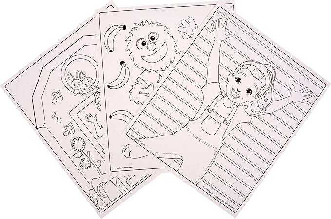 Crayola Color Wonder Magic Light Brush Featuring Ms. Rachel, MessFree Coloring Set with Songs, Paint Set for Toddlers, Art Gift for Kids, Ages 3 & Up