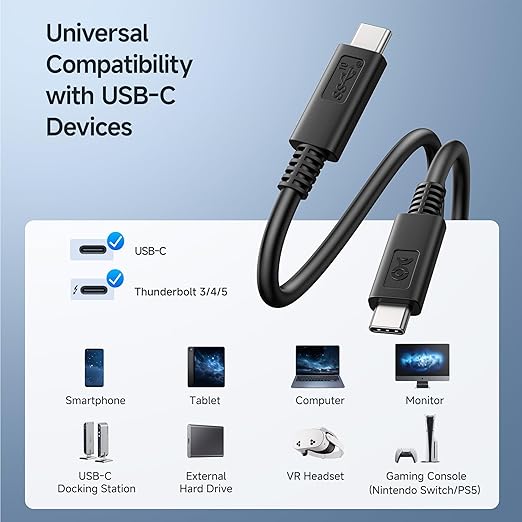 Cable Matters [USB-IF Certified] 10 Gbps Gen 2 USB C Cable - 3.3ft / 1m, Supports Up to [4K@60Hz Video, 100W Charging, 10Gbps Data Transfer], Black