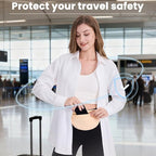 Hidden Travel Money Belt for Women - Anti-Theft Waist Pack, Lightweight Travel Fanny Pack for Money, Passport & Daily Travel Use