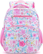RHCPFOVR Kids Backpack for Girls - Girls Backpack 3-8 Ages Butterfly for Kids 15 Inch School Bookbag for Kindergarten Elementary School Bookbag for Girl 1st 2nd Grade