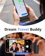 Miady 2-Pack Mini Portable Charger Built-in Connector for iPhone 14/13 Series, 5000mAh Small Power Bank 5V 2.1A Output Ultra-Compact Battery Pack Compatible with iPhone 12/11/XR etc Not for Android