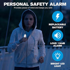 Safesound Personal Alarm: Your 130dB Self-Defense Companion - Keychain Emergency LED Flashlight - Security and Protection for Women, Girls, Kids, and The Elderly (Black, 1)