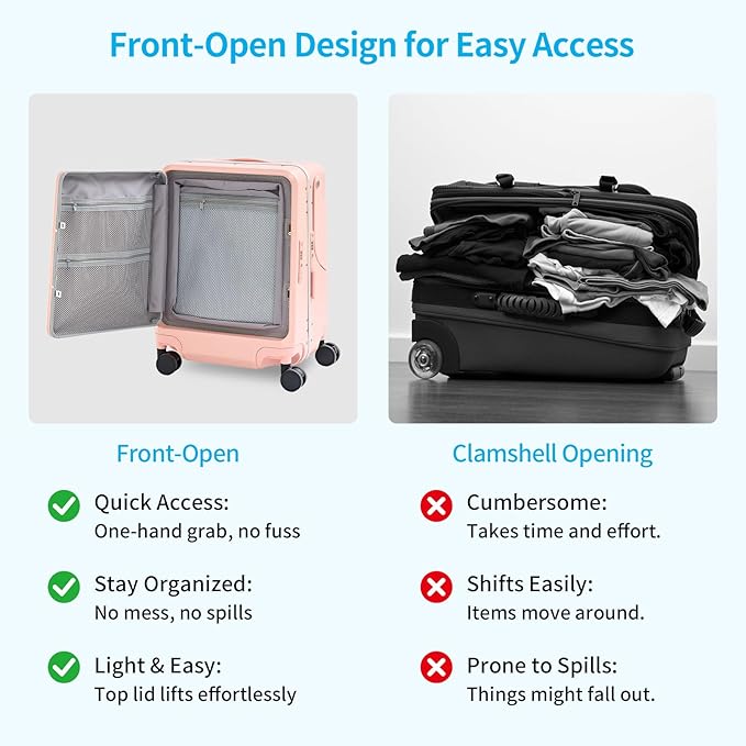 TABU 20" Ride on Luggage with Foldable Seat，Front-Opening Carry On Suitcase with Built-in USB & Type-C Port, TSA Lock and 360° Silent Spinner, for Kids & Adults, Pink
