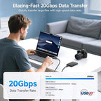 Cable Matters [USB-IF Certified] 20 Gbps USB C Cable / USB4 Cable - 6ft, Supports Up to [4K@120Hz Video, 100W Charging, 20Gbps Data Transfer], Black
