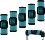 Cosmos 5 Pcs Neoprene Luggage Handle Wrap Soft Grip Handle Cover Luggage Identifier with Hollow Design for Push-Button Handle Trolley Handle and Travel Suitcase Trolley Case
