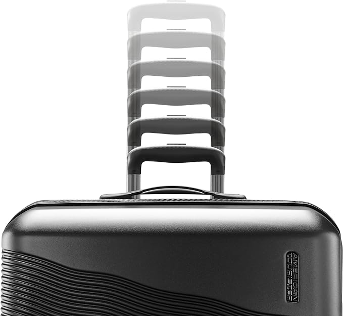 American Tourister Colorlite II 2 Piece Hard Side Expandable Luggage Set with Spinner Wheels, Black