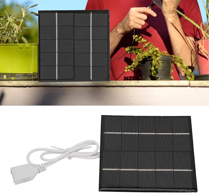 Alomejor Portable Solar Charger,efficient 1.2W 5V mini polycrystalline Solar Panel USB for Travelers Hikers Campers Emergency Outdoor use