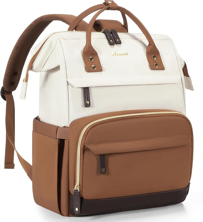 LOVEVOOK Laptop Backpack for Women, 15.6 Inch Work Business Backpacks Purse With Large Capacity, Waterproof Nurse Bag College Backpack, Waterproof Casual Daypack for Travel
