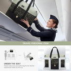 LOVEVOOK Weekender Bag, Large Travel Duffel Bag for Women with 2 Packing Cubes, Carry on Overnight Bag with Shoe Compartment, Mom Hospital Bags for Labor and Delivery