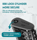 ANVIL 4 Digit Luggage Locks, TSA Locks for Luggage, Advanced TSA008 core, Alert Indicator for Your Travel Lock, Suitcase Lock. (3, Black)