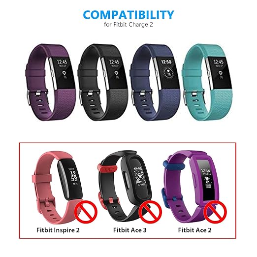 Fast Wall Charger for Fitbit Charge 2 Replacement Charger Dock Compatible Fitbit Charge 2 Heart Rate + fb407 Smart Watch USB Charging Cable Cord
