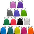 Grneric Drawstring Bags Bulk 14 Pcs Drawstring Backpack Bulk Cinch Bag Sackpack for Men Women Gym 14 Colors